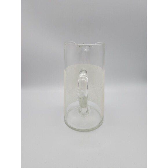 Culver Cocktail Pitcher White Raised Horizontal Stripes Signed MCM Vintage - Picture 4 of 12